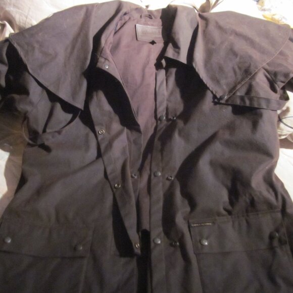 Brand New Outback Trading Co. Short Oilskin Duster Jacket - Size Large - Picture 4 of 10